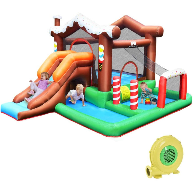 inflatable bounce house with slide