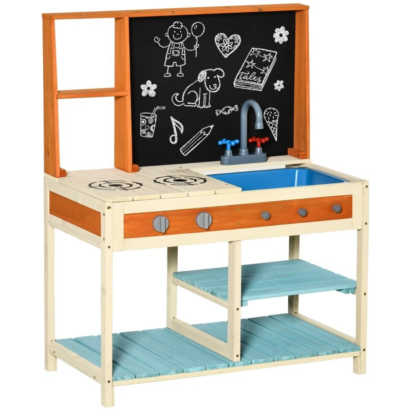 Kids kitchen toy vanity playset