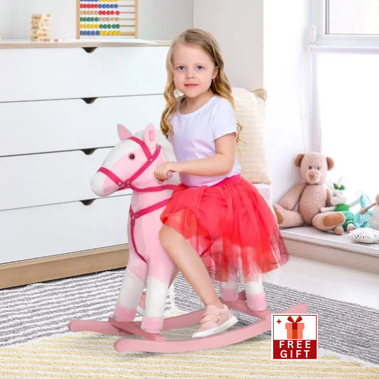 pink rocking horse 3 year old