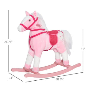 pink rocking horse 3 year old