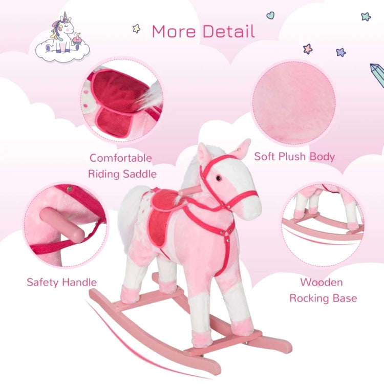 pink rocking horse 3 year old