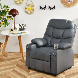 Kids Recliner Chair with Cup Holder abd Footrest – Comfortable Seating for Children