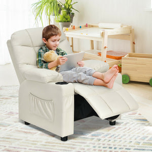 Kids Recliner Chair with Cup Holder abd Footrest – Comfortable Seating for Children