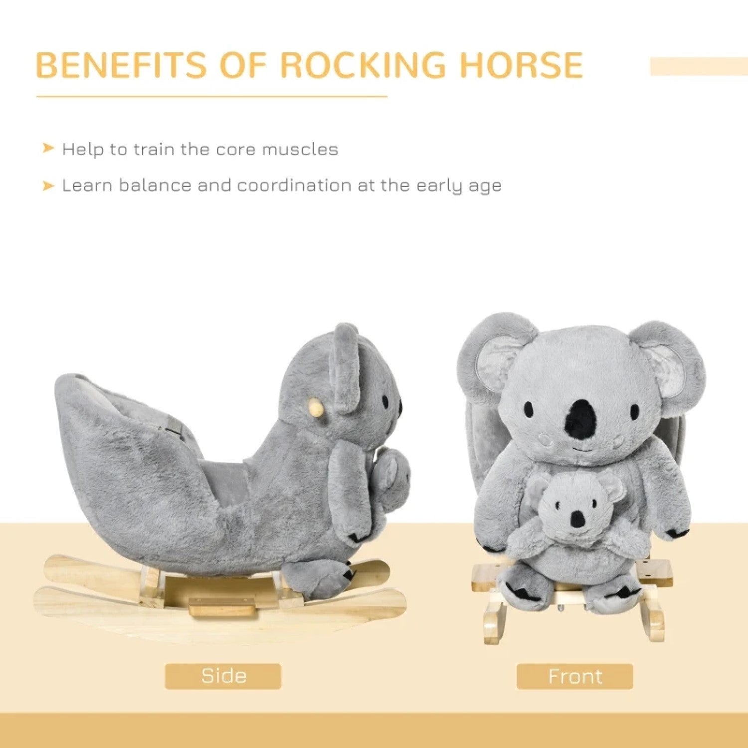 qaba rocking horse, ride on toy