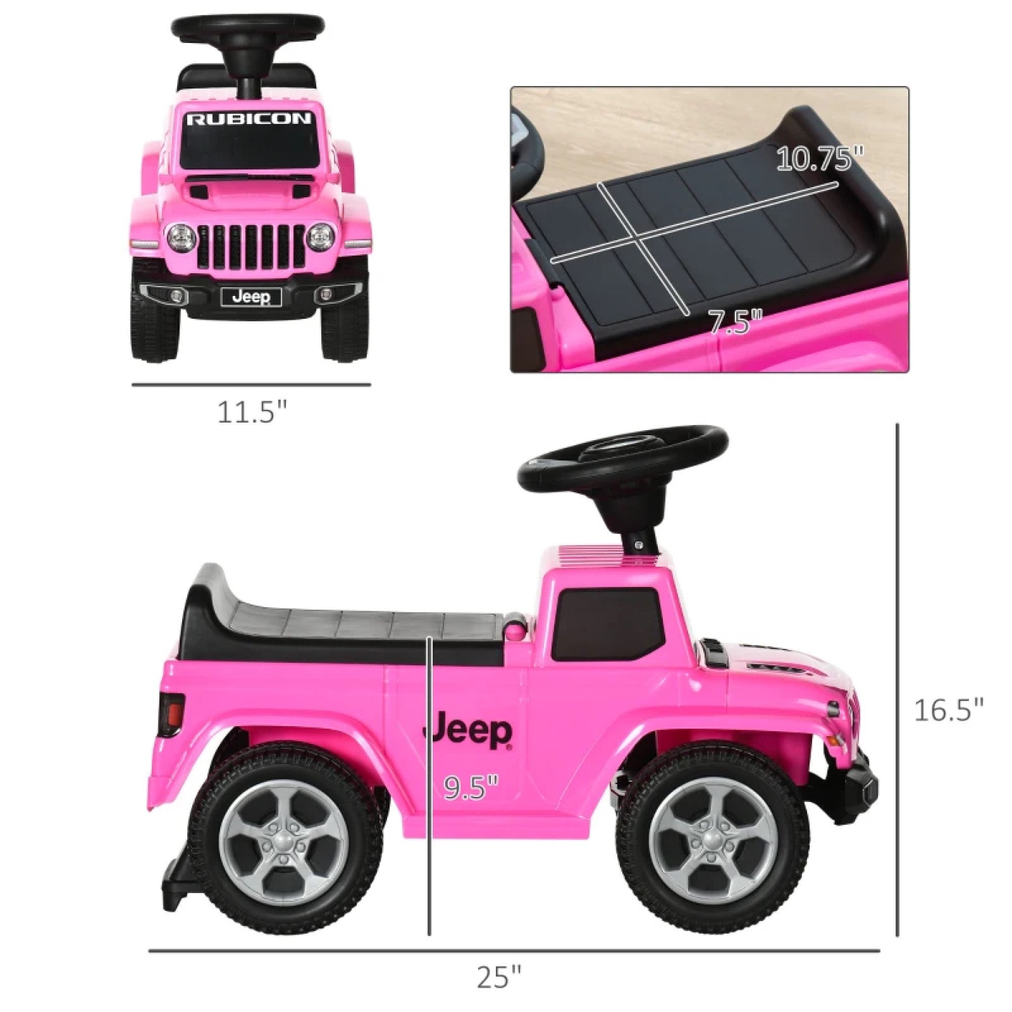 Pink ride-on toy