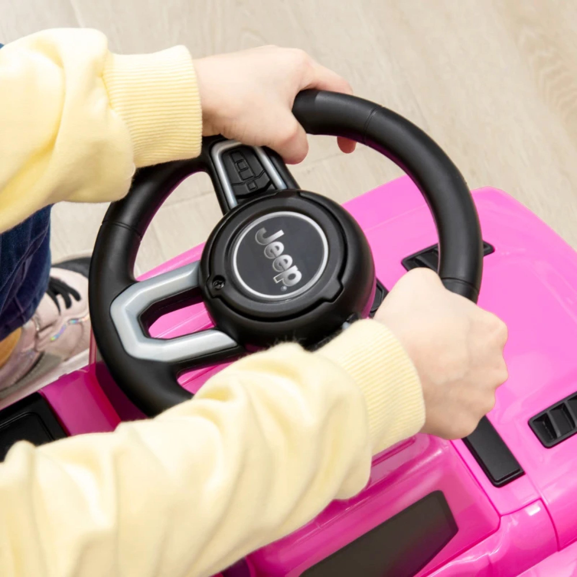 Pink ride-on toy