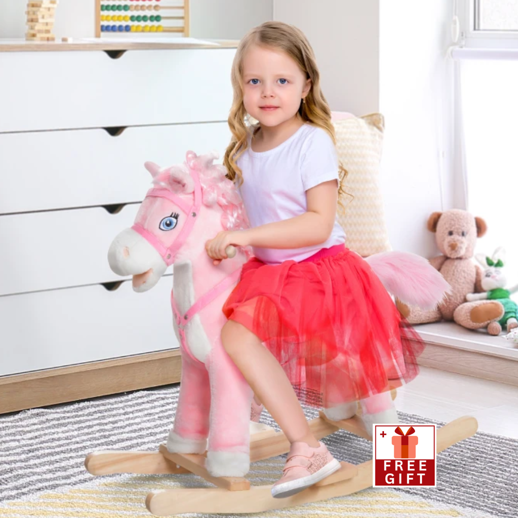 pink rocking horse 3 year old