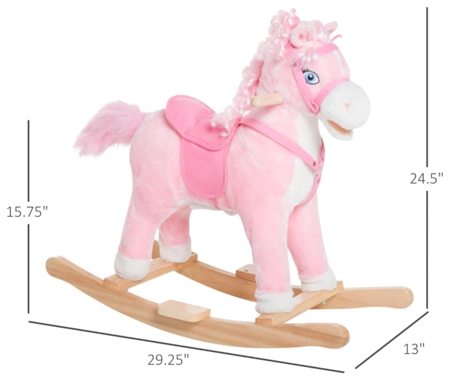 pink rocking horse 3 year old