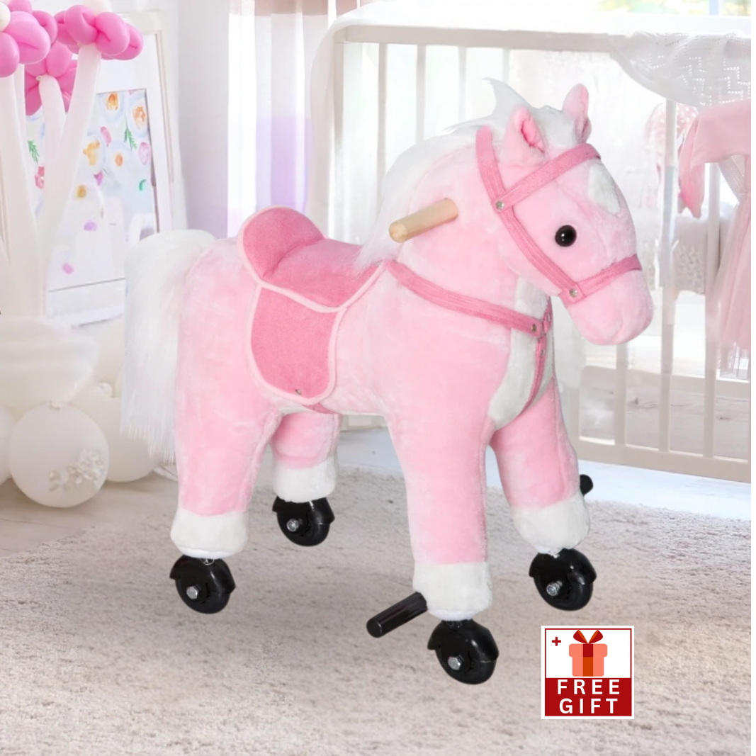 pink rocking horse 3 year old