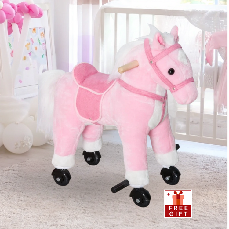 pink rocking horse 3 year old