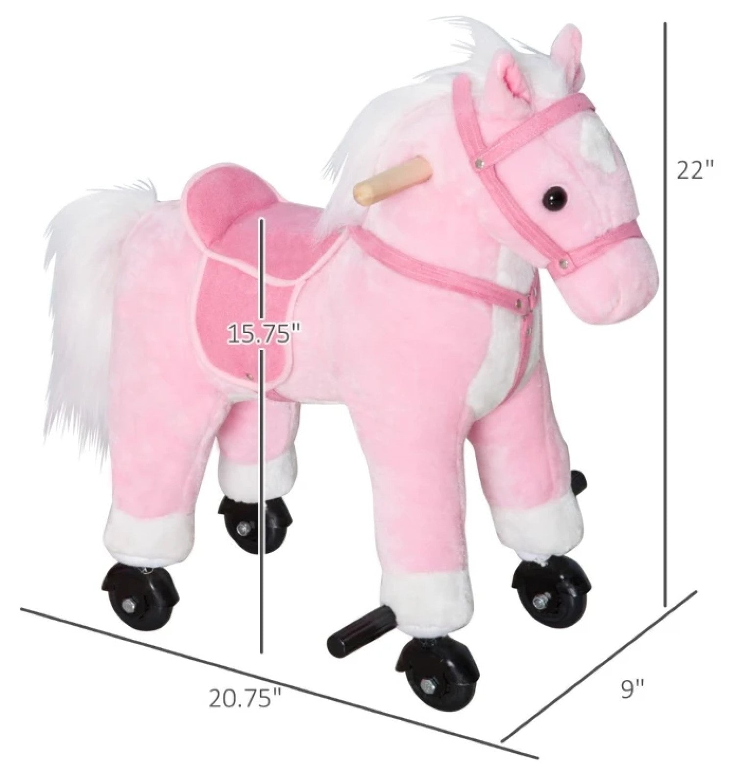 pink rocking horse 3 year old