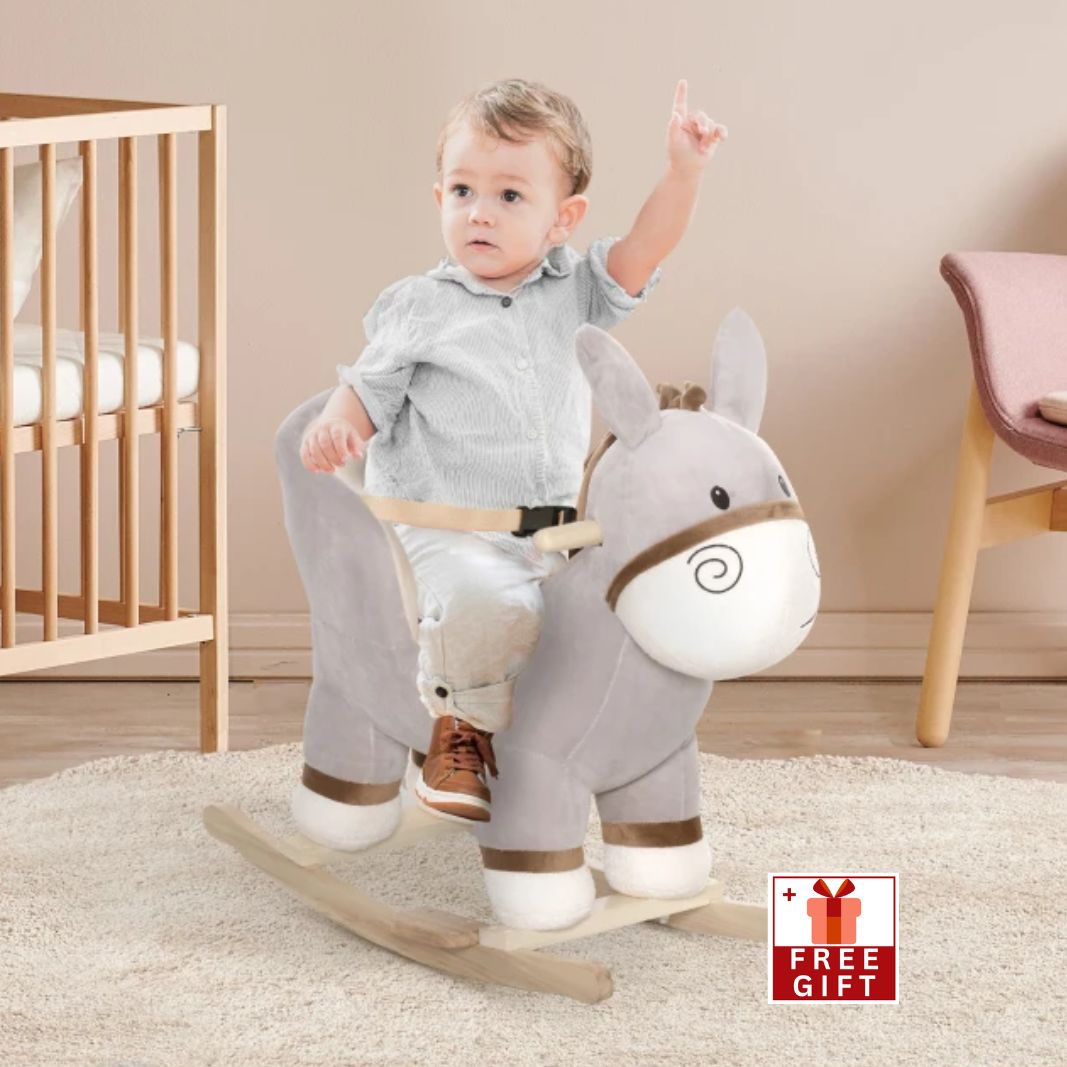 qaba rocking horse ride on toy