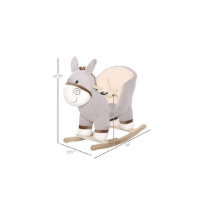 qaba rocking horse ride on toy