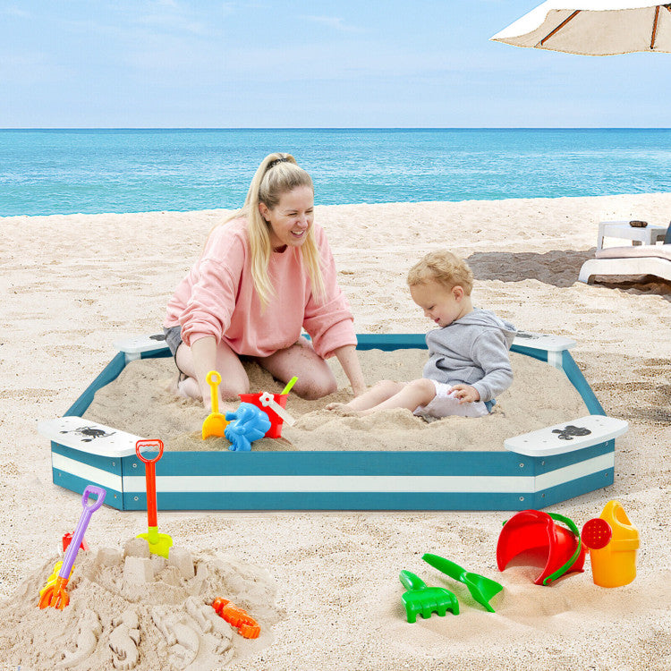 Kids Sandbox with Seat & Cover