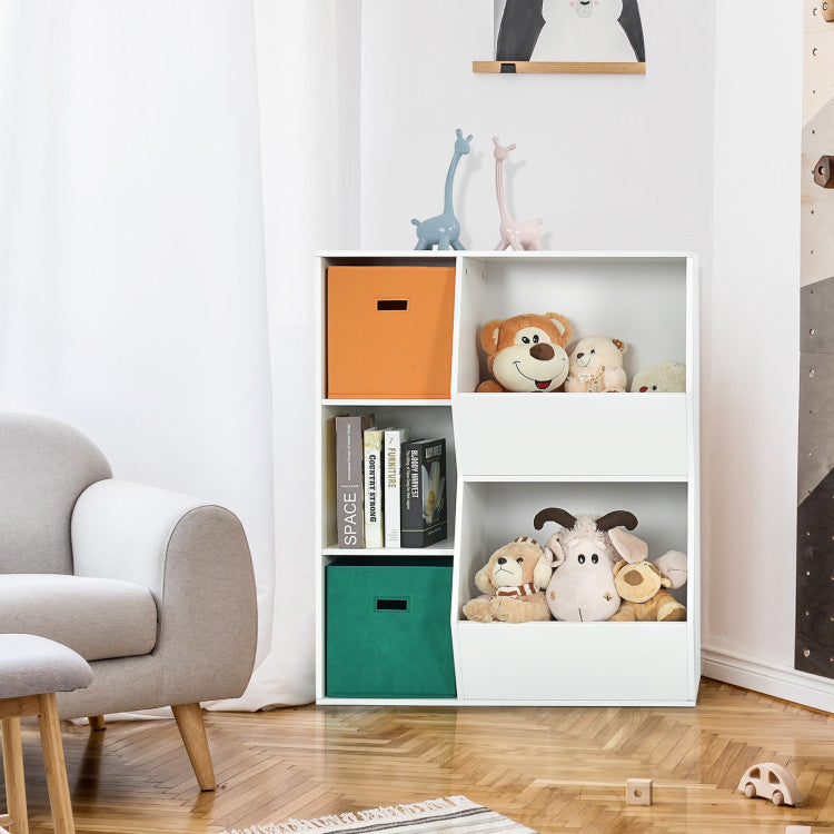 Kids Toy Storage Cabinet with Shelves – Versatile Organizer for Toys and Books