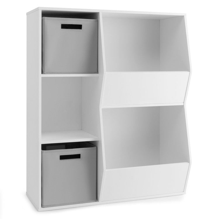 Kids Toy Storage Cabinet with Shelves – Versatile Organizer for Toys and Books