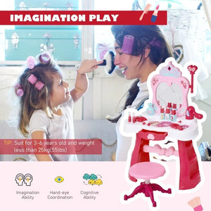 kids toy pretend play set pink