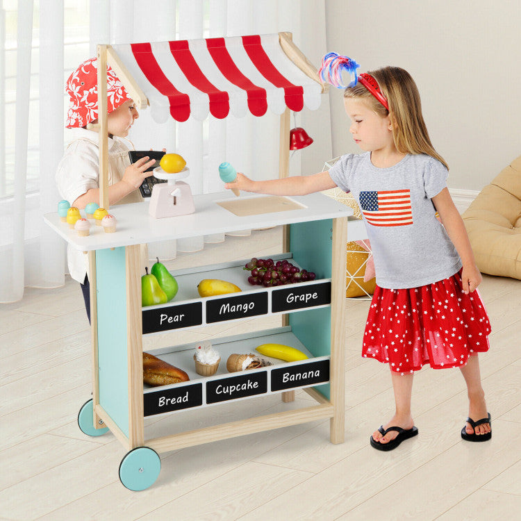 Kids Wooden Ice Cream Cart