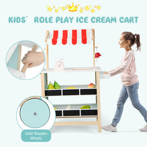 Kids Wooden Ice Cream Cart