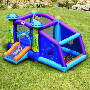 inflatable bounce house with blower
