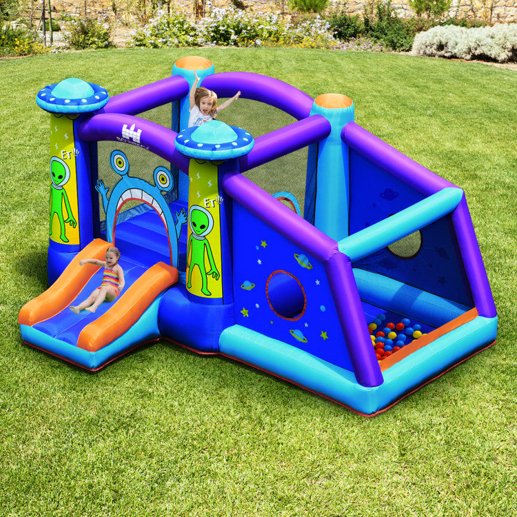 inflatable bounce house with blower