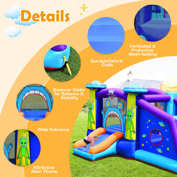 inflatable bounce house with blower