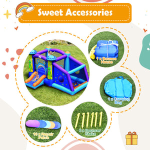 inflatable bounce house with blower