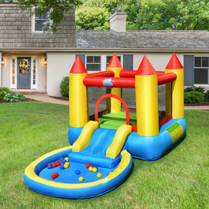 inflatable bounce house water slide