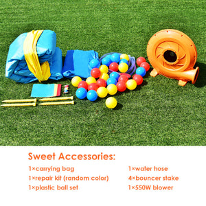 inflatable bounce house water slide