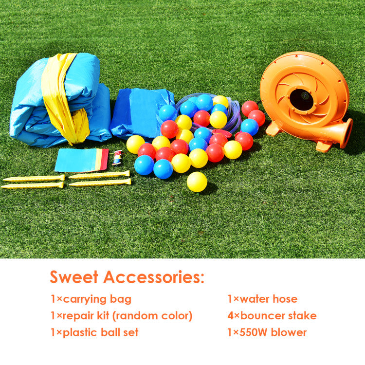 inflatable bounce house water slide