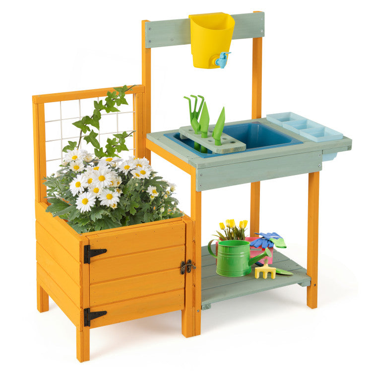 Kids Outdoor Potting Bench