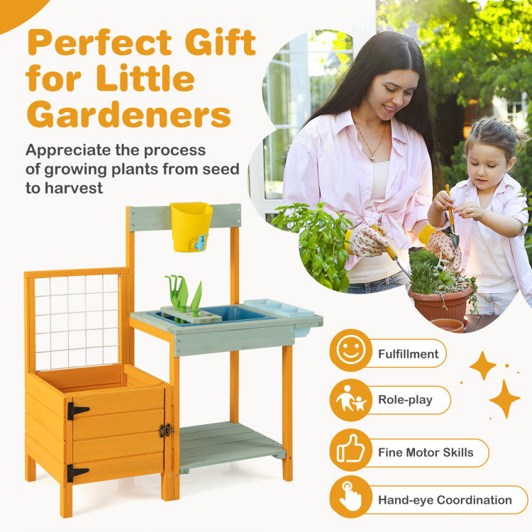 Kids Outdoor Potting Bench