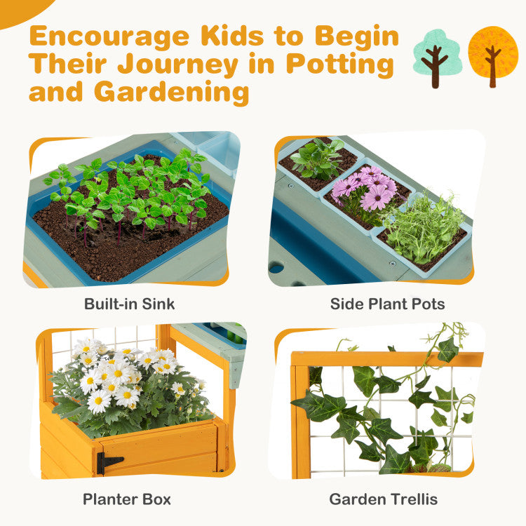Kids Outdoor Potting Bench