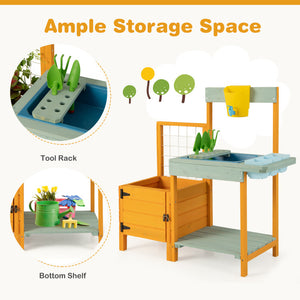 Kids Outdoor Potting Bench