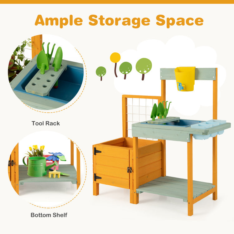 Kids Outdoor Potting Bench