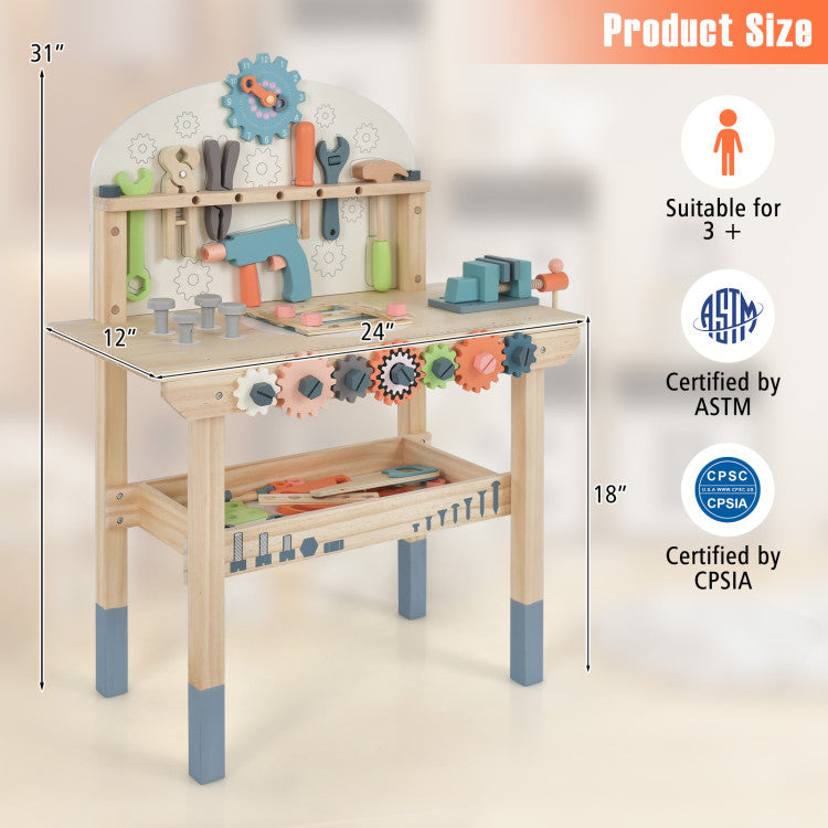 pretend play workbench for kids