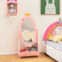 Kids Full-Length Mirror with 360° Rotatable Design and Storage Shelf for Playrooms