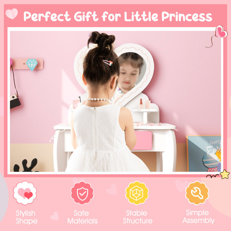 Wooden Vanity Set for Children