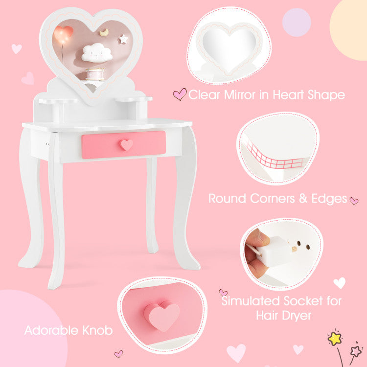 Wooden Vanity Set for Children
