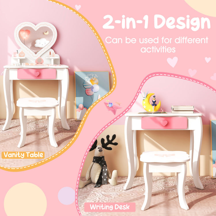 Wooden Vanity Set for Children