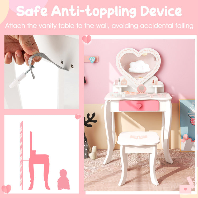 Wooden Vanity Set for Children