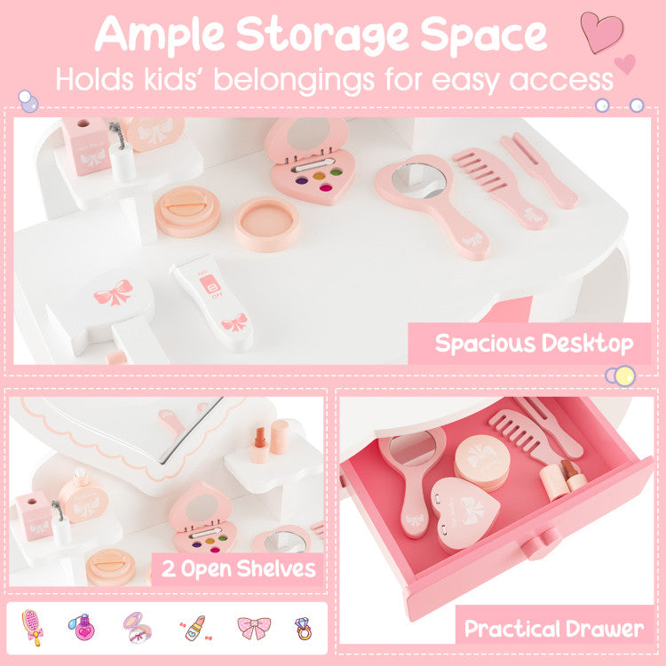 Wooden Vanity Set for Children