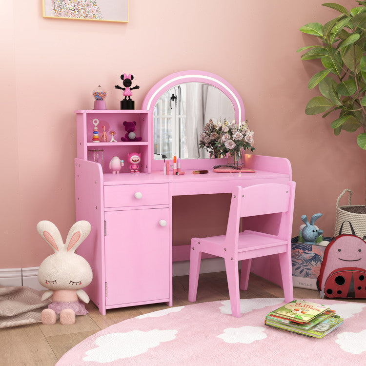 Pink Vanity Set for Kids