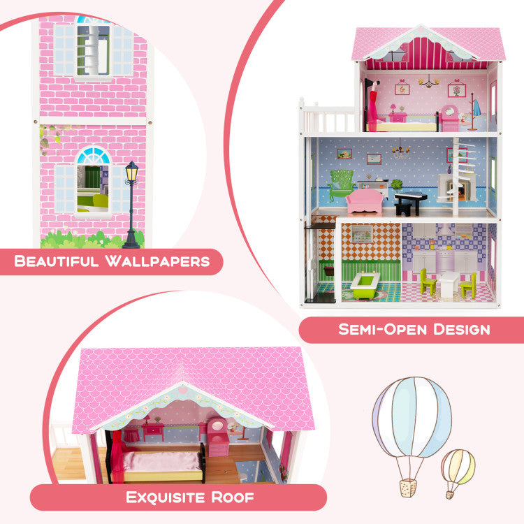 barbie wooden dollhouse kit