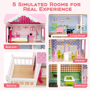 barbie wooden dollhouse kit