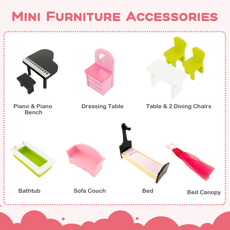 barbie wooden dollhouse kit