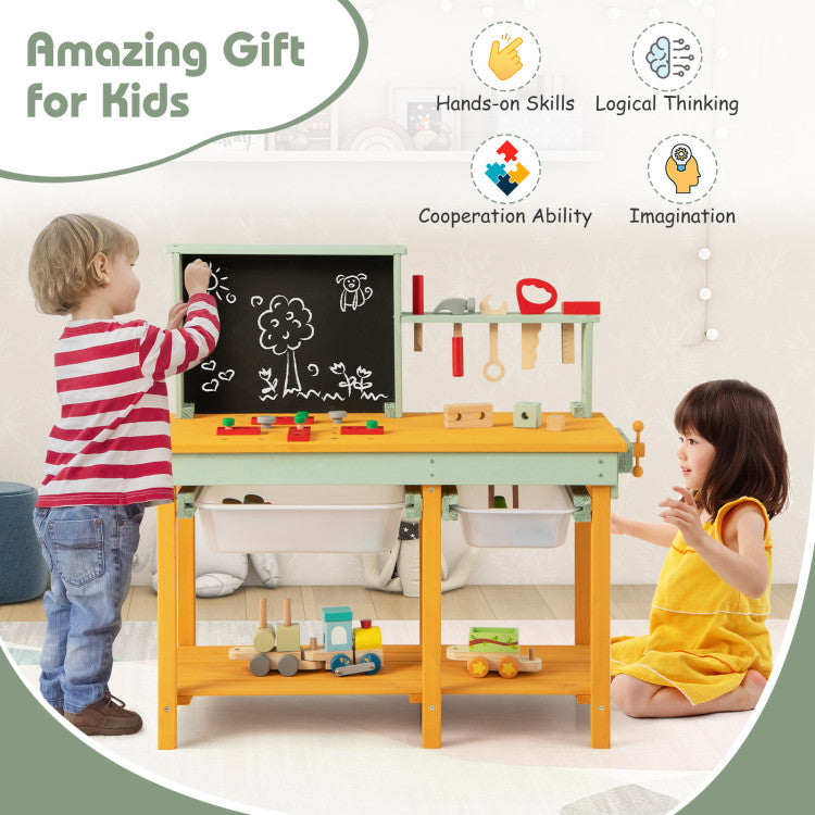 pretend play workbench for kids