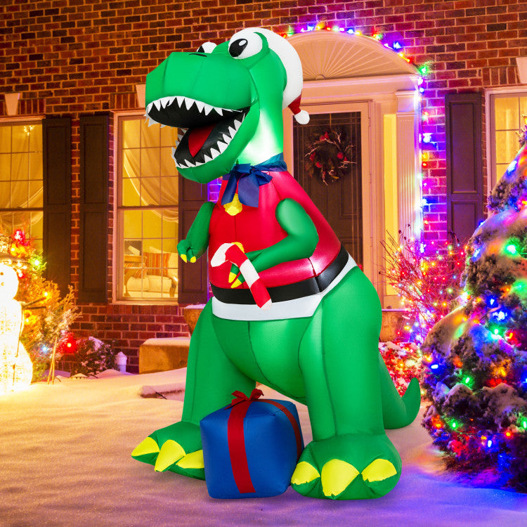 LED Christmas Inflatable Decoration with Waterproof Blower for Outdoor Holiday Fun