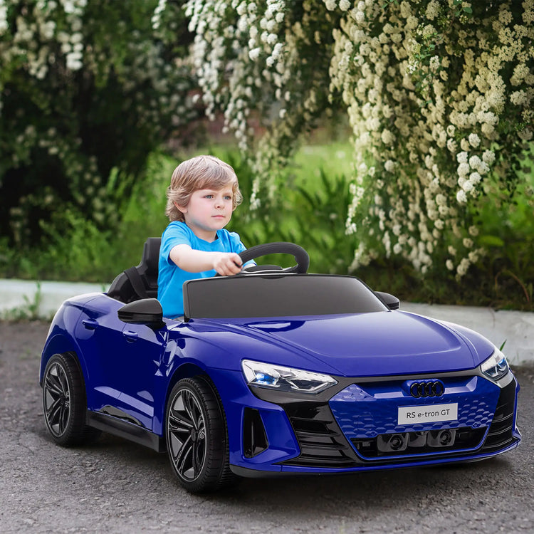Kids ride on car with LED headlights