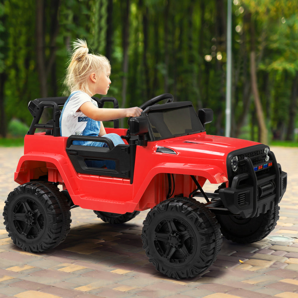 LZ-922 Jeep Toy Electric Car with Dual Drive 35W*2 Battery 12V4.5AH*1 and 2.4G Remote Control, Red